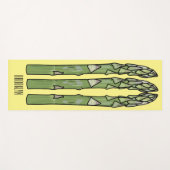 Tapis De Yoga Illustration d'Asparagus (Devant (Horizontal))