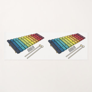 Tapis De Yoga Illustration de bande dessinée en Xylophone