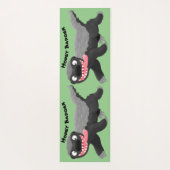 Tapis De Yoga Illustration de blaireau au miel affamé (Dos)