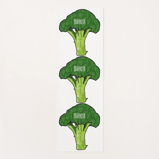 Tapis De Yoga Illustration de Broccoli (Devant)