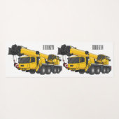 Tapis De Yoga Illustration de camion de grue (Dos (Horizontal))