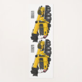 Tapis De Yoga Illustration de camion de grue (Devant)