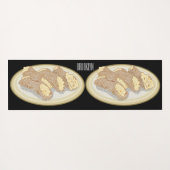 Tapis De Yoga Illustration de Cannoli (Dos (Horizontal))