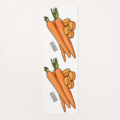 Tapis De Yoga Illustration de carotte (Devant)