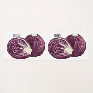 Tapis De Yoga Illustration de chou rouge