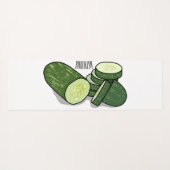 Tapis De Yoga Illustration de combre (Dos (Horizontal))