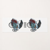 Tapis De Yoga Illustration de cyclo-pousse (Dos (Horizontal))