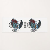 Tapis De Yoga Illustration de cyclo-pousse (Devant (Horizontal))