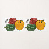 Tapis De Yoga Illustration de dessin de Capsicum (Dos (Horizontal))