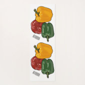 Tapis De Yoga Illustration de dessin de Capsicum (Dos)