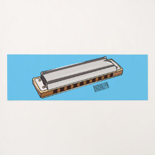 Tapis De Yoga Illustration de dessin d'Harmonica