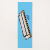 Tapis De Yoga Illustration de dessin d'Harmonica (Dos)
