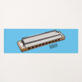 Tapis De Yoga Illustration de dessin d'Harmonica (Devant (Horizontal))