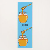 Tapis De Yoga Illustration de dessin sur le miel (Dos)