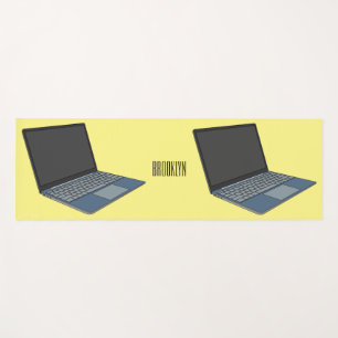 Tapis De Yoga Illustration de dessin sur ordinateur portable