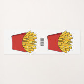 Tapis De Yoga Illustration de frites (Dos (Horizontal))