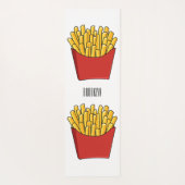 Tapis De Yoga Illustration de frites (Dos)