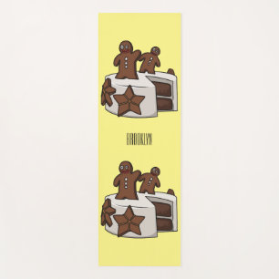 Tapis De Yoga Illustration de gâteau de pain d'épices