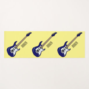 Tapis De Yoga Illustration de guitare électrique