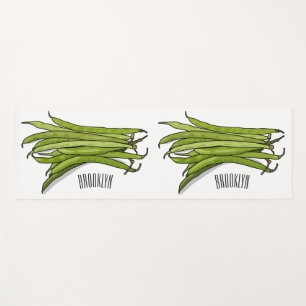 Tapis De Yoga Illustration de haricots verts