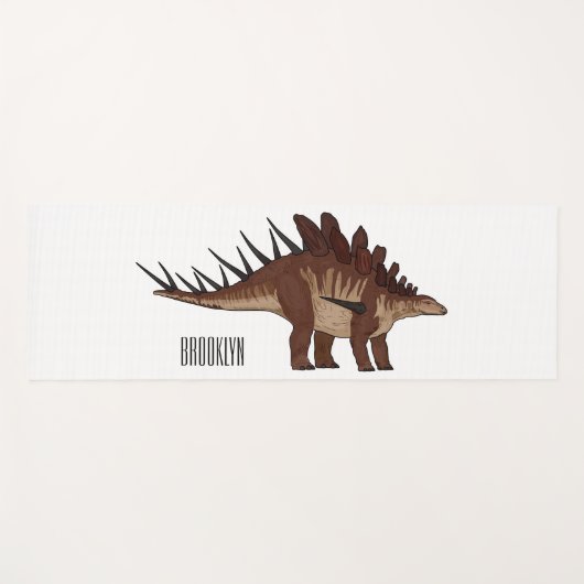 Tapis De Yoga Illustration de Kentrosaurus (Devant (Horizontal))