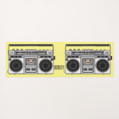 Tapis De Yoga Illustration de la bande dessinée radio (Dos (Horizontal))