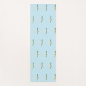 Tapis De Yoga Illustration de la fleur de lotus blanc (Devant)