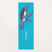 Tapis De Yoga Illustration de la petite tortue de mer (Devant)