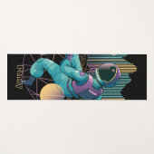 Tapis De Yoga Illustration de l'astronaute Techno (Devant (Horizontal))