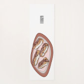 Tapis De Yoga Illustration de l'éclair de chocolat (Dos)