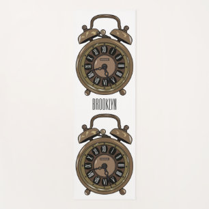 Tapis De Yoga Illustration de l'horloge d'alarme