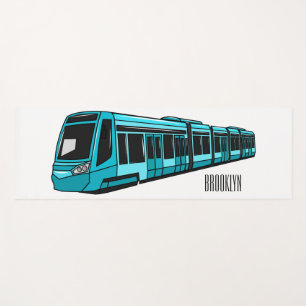 Tapis De Yoga Illustration de locomotive électrique