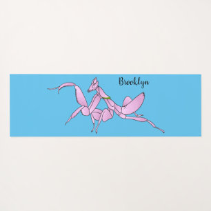 Tapis De Yoga Illustration de l'orchidée mante