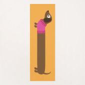 Tapis De Yoga Illustration de mignons longs Dachshund (Devant)