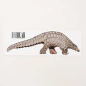 Tapis De Yoga Illustration de Pangolin (Dos (Horizontal))
