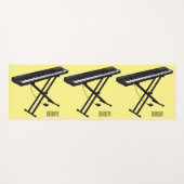 Tapis De Yoga Illustration de piano clavier (Devant (Horizontal))