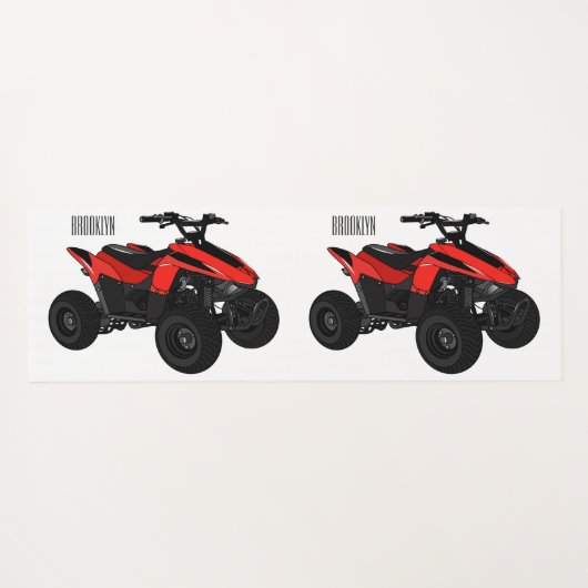 Tapis De Yoga Illustration de Quad bike atv (Dos (Horizontal))