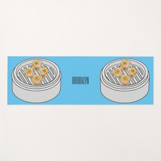 Tapis De Yoga Illustration de Shumai dim sum (Devant (Horizontal))