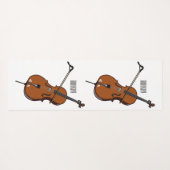 Tapis De Yoga Illustration de violoncelle (Dos (Horizontal))