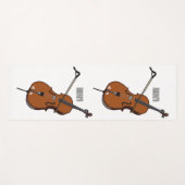 Tapis De Yoga Illustration de violoncelle (Devant (Horizontal))