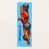 Tapis De Yoga Illustration de voitures de course à grande vitess (Dos)