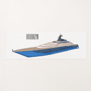 Tapis De Yoga Illustration de yacht