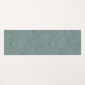 Tapis De Yoga Illustration d'encre d'art florale en Turquoise (Dos (Horizontal))