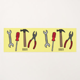 Tapis De Yoga Illustration des outils de menuiserie