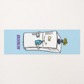 Tapis De Yoga Illustration drôle de réfrigérateur (Dos (Horizontal))