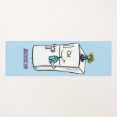 Tapis De Yoga Illustration drôle de réfrigérateur (Devant (Horizontal))