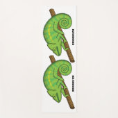 Tapis De Yoga Illustration du caméléon de la parson (Devant)