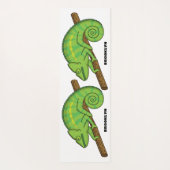Tapis De Yoga Illustration du caméléon de la parson (Dos)