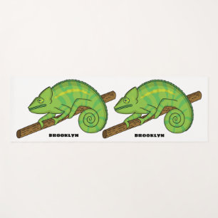 Tapis De Yoga Illustration du caméléon de la parson