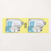 Tapis De Yoga Illustration du lait (Dos (Horizontal))